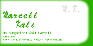 marcell kali business card